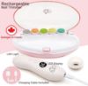Picture of Rechargeable 22 in 1 Baby Nail Trimmer, Usage Labeled Case, 13 Extra Replacement Tools, Royal Angels Electric Nail File with LCD display, Newborn Toddler Nail Care Clipper Kit (Rechargeable,WhitePink)