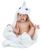 Picture of HIPHOP PANDA Hooded Towel - Rayon Made from Bamboo, Bath Towel with Bear Ears for Newborn, Babie, Toddler, Infant - Absorbent Large Baby Towel - Unicorn, 30 x 40 Inch