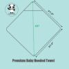 Picture of HIPHOP PANDA Hooded Towel - Rayon Made from Bamboo, Bath Towel with Bear Ears for Newborn, Babie, Toddler, Infant - Absorbent Large Baby Towel - Gorilla, 37.5 x 37.5 Inch