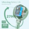 Picture of Momcozy 8000mAh Portable Stroller Fan, 27H Ultra-long Battery Life Detachable 4 Speed 360°Rotate LED Night Light with 2 Modes, USB Rechargeable Handheld Cooling Fan for Travel/Car Seat/Bedroom