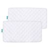 Picture of Waterproof Bassinet Mattress Pad Cover Compatible with 4moms Breeze Plus Bassinet(not playard), 2 Pack, Ultra Soft Viscose Made from Bamboo Terry Surface, Breathable and Easy Care