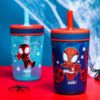 Picture of Zak Designs Marvel Spider-Man Kelso Toddler Cups for Travel or at Home, 15oz 2-Pack Durable Plastic Sippy Cups with Leak-Proof Design is Perfect for Kids (Spidey and His Amazing Friends)