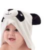 Picture of HIPHOP PANDA Hooded Towel - Rayon Made from Bamboo, Bath Towel with Bear Ears for Newborn, Babie, Toddler, Infant - Absorbent Large Baby Towel - Panda, 37.5 x 37.5 Inch