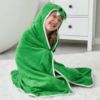 Picture of HIPHOP PANDA Hooded Towel - Rayon Made from Bamboo, Bath Towel with Bear Ears for Newborn, Babie, Toddler, Infant - Absorbent Large Baby Towel - Dinosaur, 37.5 x 37.5 Inch