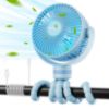 Picture of Momcozy 8000mAh Portable Stroller Fan, 27H Ultra-long Battery Life Detachable 4 Speed 360°Rotate LED Night Light with 2 Modes, USB Rechargeable Handheld Cooling Fan for Travel/Car Seat/Bedroom