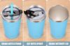 Picture of Tiblue Kids & Toddler Cup - Stainless Steel Water Bottle Spill Proof Insulated Tumbler with Leak Proof Lid & Silicone Straw with Stopper - BPA FREE Smoothie Baby Drinking Cup (2 Pack, 12oz Blue+Green)