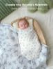 Picture of Momcozy Muslin Best Wishes Swaddle Blankets, Ultra Soft Neutral Registry Essentials, Whispering Bears & Elephants, Breathable Large 47'' x 47'' Newborn Boys Girls Receiving Blanket