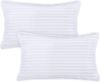 Picture of Utopia Bedding Youth Pillow (White, 2 Pack), 16x22 Kids Pillow for Sleeping, Soft and Breathable Cotton Blend Shell, Polyester Filling, Perfect for Kids Bed and Travel (Intended for Age 5 and up)
