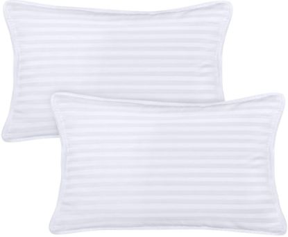Picture of Utopia Bedding Youth Pillow (White, 2 Pack), 16x22 Kids Pillow for Sleeping, Soft and Breathable Cotton Blend Shell, Polyester Filling, Perfect for Kids Bed and Travel (Intended for Age 5 and up)