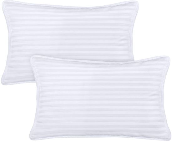Picture of Utopia Bedding Youth Pillow (White, 2 Pack), 16x22 Kids Pillow for Sleeping, Soft and Breathable Cotton Blend Shell, Polyester Filling, Perfect for Kids Bed and Travel (Intended for Age 5 and up)