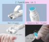Picture of Royal Angels Rechargeable Baby Nail Clippers 20 in 1, Safe Electric Nail Trimmer, Baby Nail Kit, Additional Replacements, Newborn Toddler Toes and Fingernails, Trim and Polish (Rechargeable, Snow)