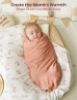 Picture of Momcozy Muslin Best Wishes Swaddle Blankets, Ultra Soft Neutral Registry Essentials, Starlit Paws & Bunny Hops, Breathable Large 47'' x 47'' Newborn Boys Girls Receiving Blanket