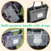 Picture of Kopi Baby Portable Diaper Changing Pad - Baby Diaper Changer Travel Bag with Wipes Pocket, Smart Design Portable Changing Mat, Infant Travel Station Kit, Gift for Newborn Girl & Boy - Grey, Premium