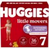 Picture of Huggies Size 7 Diapers, Little Movers Baby Diapers, Size 7 (41+ lbs), 36 Count