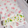 Picture of Happiest Baby SNOO Sleep Sack - 100% Organic Cotton Baby Swaddle Blanket - Doctor Designed Promotes Healthy Hip Development (Ivory Strawberries, Medium)