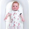 Picture of Happiest Baby SNOO Sleep Sack - 100% Organic Cotton Baby Swaddle Blanket - Doctor Designed Promotes Healthy Hip Development (Ivory Watermelons, Medium)
