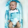 Picture of Happiest Baby SNOO Sleep Sack - 100% Organic Cotton Baby Swaddle Blanket - Doctor Designed Promotes Healthy Hip Development (Tie Dye Blue, Large)