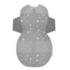 Picture of Happiest Baby SNOO Sleep Sack - 100% Organic Cotton Baby Swaddle Blanket - Doctor Designed Promotes Healthy Hip Development (Graphite Planets, Medium)