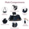 Picture of Momcozy Universal Baby Stroller Organizer, 2 Insulated Cup Holder, Detachable Zippered Pocket, Adjustable Shoulder Strap, Large capacity for baby essentials, Compact Design Fits Any Strollers