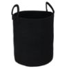 Picture of XUANGUO Black Cotton Rope Laundry Basket Hamper for Clothes Woven Storage Basket for Living Room Bedroom Boho Tall Rope Baskets for Blanket Toys Pillow Towels Baby Nursery Hamper Bin Large
