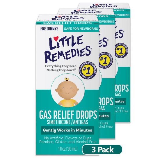 Picture of Little Remedies Baby Gas Drops, 1 Fl Oz (Pack of 3)
