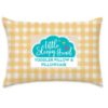 Picture of Toddler Pillow with Pillowcase 13x18 - Kids Pillow for Sleeping - Toddler Pillow - Better Neck Support Ergonomic Pillow and Toddler Pillowcase - Best Pillows for Kids (Gingham Yellow)
