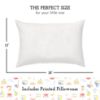 Picture of Toddler Pillow with Pillowcase 13x18, Kids Pillow for Sleeping, Toddler Pillow 2 Year Old, Better Neck Support Ergonomic Pillow and Toddler Pillowcase, Best Pillows for Kids (Beach Days)