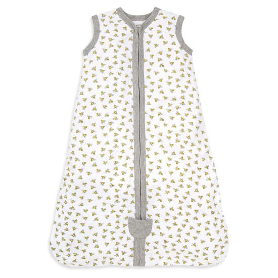 Picture of Burt's Bees Baby Baby Beekeeper Wearable Blanket, 100% Organic Cotton, Swaddle Transition Sleeping Bag, Honey Bee Cloud, Large