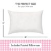 Picture of Toddler Pillow with Pillowcase 13x18 - Kids Pillow for Sleeping - Toddler Pillow - Better Neck Support Ergonomic Pillow and Toddler Pillowcase - Best Pillows for Kids (Gingham Pink)
