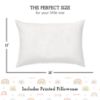 Picture of Little Sleepy Head Toddler Pillow with Pillowcase 13x18 - Kids Pillow for Sleeping - Toddler Pillow - Better Neck Support Ergonomic Pillow and Toddler Pillowcase - Best Pillows for Kids (Rainbows)