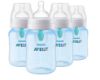 Picture of Philips Avent Anti-Colic Bottle with AirFree Vent, 9oz, with Flow 2 Nipples, 1m+, 4pk, Blue, SCY703/24