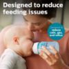 Picture of Philips Avent Anti-Colic Bottle with AirFree Vent, 9oz, with Flow 2 Nipples, 1m+, 4pk, Blue, SCY703/24