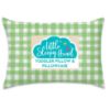 Picture of Toddler Pillow with Pillowcase 13x18, Kids Pillow for Sleeping, Toddler Pillow 2 Year Old, Better Neck Support Ergonomic Pillow and Toddler Pillowcase, Best Pillows for Kids (Gingham Green)