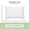 Picture of Toddler Pillow with Pillowcase 13x18, Kids Pillow for Sleeping, Toddler Pillow 2 Year Old, Better Neck Support Ergonomic Pillow and Toddler Pillowcase, Best Pillows for Kids (Gingham Green)