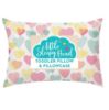 Picture of Little Sleepy Head Toddler Pillow with Pillowcase 13x18 - Kids Pillow for Sleeping - Toddler Pillow - Better Neck Support Ergonomic Pillow and Toddler Pillowcase - Best Pillows for Kids (Hearts)