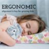 Picture of Little Sleepy Head Toddler Pillow with Pillowcase 13x18 - Kids Pillow for Sleeping - Toddler Pillow - Better Neck Support Ergonomic Pillow and Toddler Pillowcase - Best Pillows for Kids (Hearts)