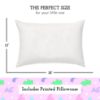 Picture of Toddler Pillow with Pillowcase 13x18 - Kids Pillow for Sleeping - Toddler Pillow - Better Neck Support Ergonomic Pillow and Toddler Pillowcase - Best Pillows for Kids (Dinosaurs Pink)