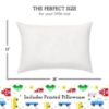 Picture of Toddler Pillow with Pillowcase 13x18 - Kids Pillow for Sleeping - Toddler Pillow - Better Neck Support Ergonomic Pillow and Toddler Pillowcase - Best Pillows for Kids (Trucks 'N Cars)