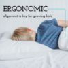 Picture of Toddler Pillow with Pillowcase 13x18 - Kids Pillow for Sleeping - Toddler Pillow - Better Neck Support Ergonomic Pillow and Toddler Pillowcase - Best Pillows for Kids (Trucks 'N Cars)