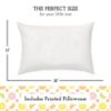 Picture of Toddler Pillow with Pillowcase 13x18, Kids Pillow for Sleeping, Toddler Pillow 2 Year Old, Better Neck Support Ergonomic Pillow and Toddler Pillowcase, Best Pillows for Kids (Citrus Blossom)