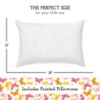 Picture of Toddler Pillow with Pillowcase 13x18, Kids Pillow for Sleeping, Toddler Pillow 2 Year Old, Better Neck Support Ergonomic Pillow and Toddler Pillowcase, Best Pillows for Kids (Butterflies)