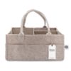 Picture of Parker Baby Co. Diaper Caddy - Nursery Storage Bin and Car Organizer for Diapers and Baby Wipes - Oatmeal, Large