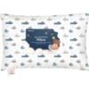 Picture of Toddler Pillow with Pillowcase - 13x18 My Little Dreamy Kids Travel Bed Pillows for Sleeping, Organic Cotton Small Pillowcase, Soft & Breathable, Machine Washable, Toddlers 2-5 Years Old (Submarines)