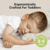 Picture of Toddler Pillow with Pillowcase - 13x18 My Little Dreamy Kids Travel Bed Pillows for Sleeping, Organic Cotton Small Pillowcase, Soft & Breathable, Machine Washable, Toddlers 2-5 years old (Wild Picnic)