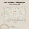 Picture of Toddler Pillow with Pillowcase - 13x18 My Little Dreamy Kids Travel Bed Pillows for Sleeping, Organic Cotton Small Pillowcase, Soft & Breathable, Machine Washable, Toddlers 2-5 years old (Wild Picnic)