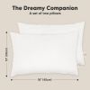 Picture of KeaBabies 2-Pack Toddler Pillow 13x18 - Soft Organic Cotton Kids Travel Bed Pillows for Sleeping, School, Nap, Machine Washable, Toddlers 2 to 5, Pillowcase Sold Separately (Soft White)