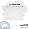 Picture of Toddler Pillow with Pillowcase - 13x18 My Little Dreamy Kids Travel Bed Pillows for Sleeping, Organic Cotton Small Pillowcase, Soft & Breathable, Machine Washable, Toddlers 2-5 Years Old (Marine)