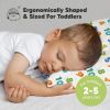 Picture of Toddler Pillow with Pillowcase - 13x18 My Little Dreamy Kids Travel Bed Pillows for Sleeping, Organic Cotton Small Pillowcase, Soft & Breathable, Machine Washable, Toddlers 2-5 Years Old (Dino123)
