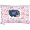 Picture of Toddler Pillow with Pillowcase - 13x18 My Little Dreamy Kids Travel Bed Pillows for Sleeping, Organic Cotton Small Pillowcase, Soft & Breathable, Machine Washable,Toddlers 2-5 years old(Dear Princess)