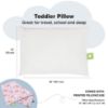 Picture of Toddler Pillow with Pillowcase - 13x18 My Little Dreamy Kids Travel Bed Pillows for Sleeping, Organic Cotton Small Pillowcase, Soft & Breathable, Machine Washable,Toddlers 2-5 years old(Dear Princess)